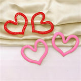 Exaggerated Love Stud Earrings