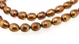 6-7mm Rice Freshwater Pearl Beads 14in DIY Jewelry LS3-081