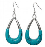 925 Sterling Silver Hoop Earrings with Gems