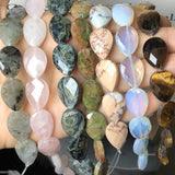 Faceted Malachite Tiger Eye Jaspers Opal Stone Beads