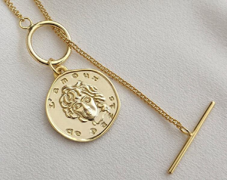 925 Silver Relief Coin Pendant Necklace Fine Jewelry
