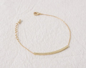 Hot Curved Bar Bracelet for Women Girls