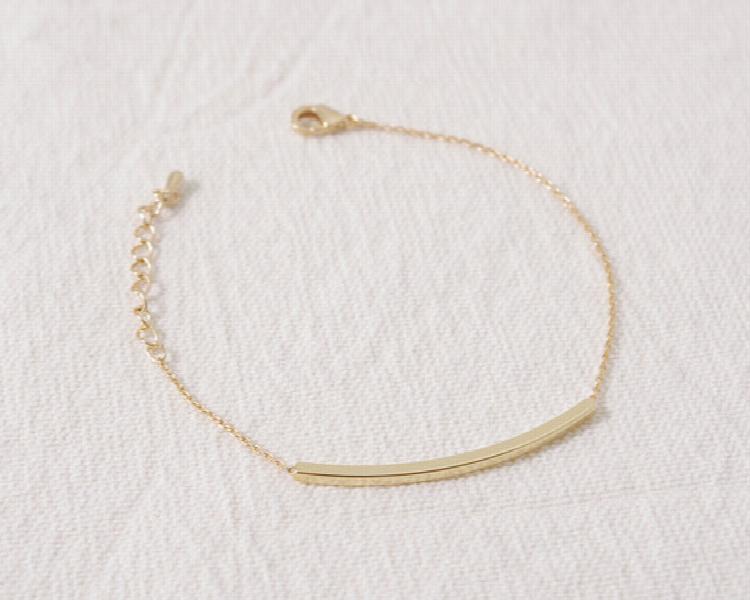 Hot Curved Bar Bracelet for Women Girls