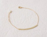 Hot Curved Bar Bracelet for Women Girls