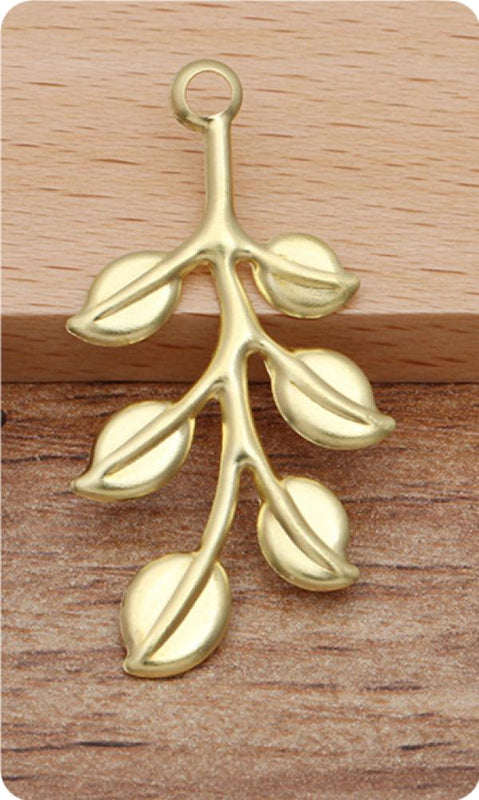100pc 19x37mm Copper Filigree Flower Charms for DIY Jewelry Making