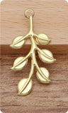 100pc 19x37mm Copper Filigree Flower Charms for DIY Jewelry Making