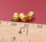 24k Pure Gold Pendant 3D Yellow Space Charms DIY Bracelet 0.1g