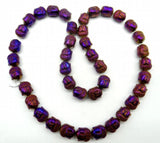 Quartz Crystal Hematite Pendant Necklace 15''