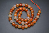 Faceted Red Carnelian Agate Stone Beads 4mm-12mm