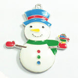 10pcs/lot Enamel Snowman Pendants, All Enamel, 45mm*44mm