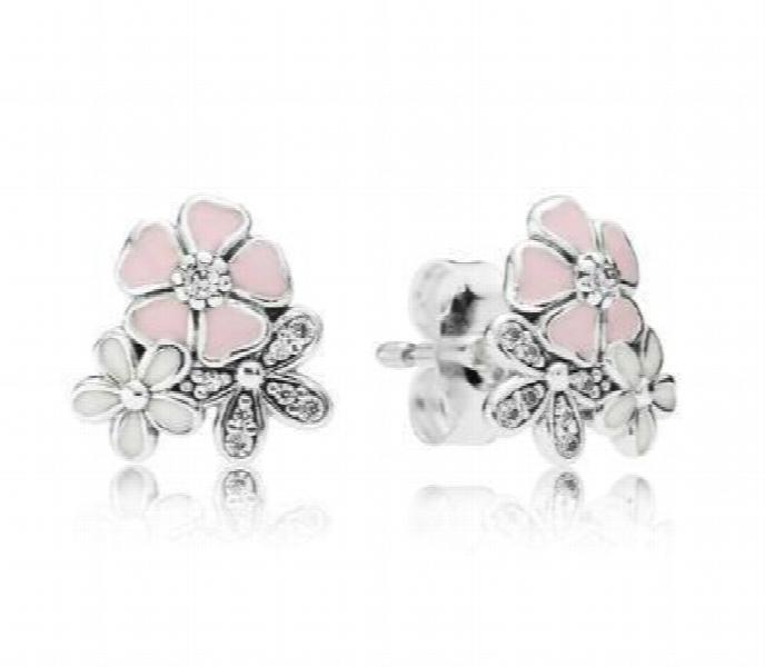 925 Silver Sparkling Crown Stud Earrings Wedding Gift