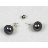 11mm Freshwater Pearl Stud Earrings S925 Silver Lady Gift