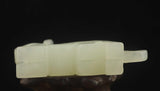Old Natural Jade Hand Carved Dragon Pendant Statue