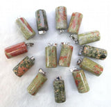 50pc Natural Stone Agate Aventurine Turquoise Tiger Eye Quartz Crystal Pendants