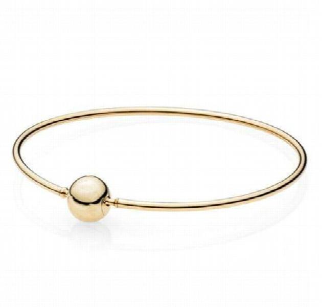 925 Silver Ball Clasp Essence Rose Pan Bracelet for Women