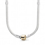 925 Sterling Silver Lobster Ball Clasp Snake Chain Necklace