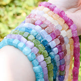 8mm Agate Tourmaline Aquamarine Jasper Tiger Eye Mixed Gems Beads