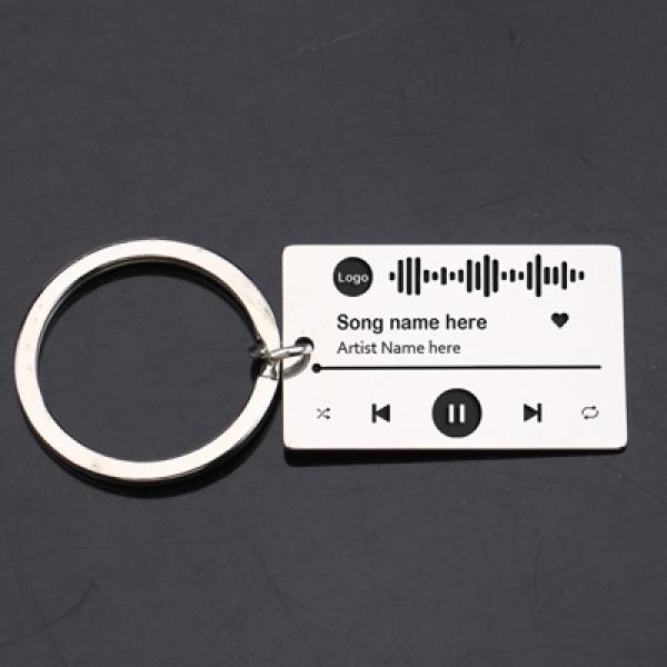 Music Player Keychain Custom Song Code Wedding Gift