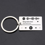Music Player Keychain Custom Song Code Wedding Gift