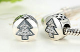 925 Silver Christmas Tree Bead Charm for Bracelets & Necklaces