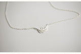 925 Silver Feather Pendant Necklace Women
