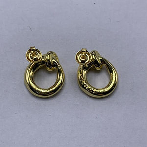 European & American Electroplated 925 Silver 14K Earrings