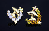 Dog Corsage Hat Antique Plated Pearl Brooch