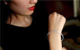 Brazilian Agate Bracelet Ice Chalcedony Strip