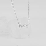 Cursive Name Necklace, Minimalist Necklace, Personalized Gift