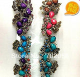 Vintage Rhinestone Crown Hair Claw Clips Set