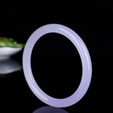 Natural Burmese Jadeite Light Purple 54-62mm Bracelet Princess Jewelry Gift