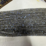 Natural Dark Labradorite Round Beads for Jewelry Making DIY Bracelet