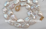 Big 17mm Baroque Keshi Reborn Pearl Necklace