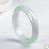 Zheru Natural Burmese Jade Light Purple Two-Color 54-64mm Bracelet