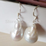 Baroque Cultured Pearl Earrings 12*15mm