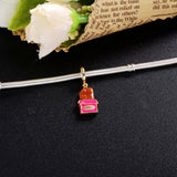 925 Silver Chocolate Pendant Charms for Bracelet Jewelry