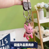 Crystal Dog Keychain French Bulldog Bag Pendant