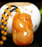 Jade Pendant Necklace with Quartz Stone Crystal AA Watch