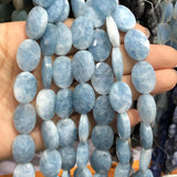 Natural Oval Faceted Agates Jades Amazonite Howlite Crystal Stone Beads