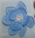 30pcs/lot 45mm Plastic Petal Decoration Sewing Flowers Beads DIY Jewelry