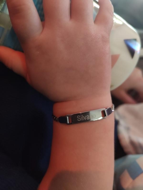 Gosun Baby Name Bracelet Stainless Steel Adjustable Bracelet
