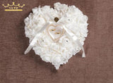 Heart Shape Ring Box with Rose Flowers - Valentine Gift