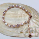 Colorful Freshwater Pearl Bracelet Wedding Mom Charming Lady Fine Jewelry Gift
