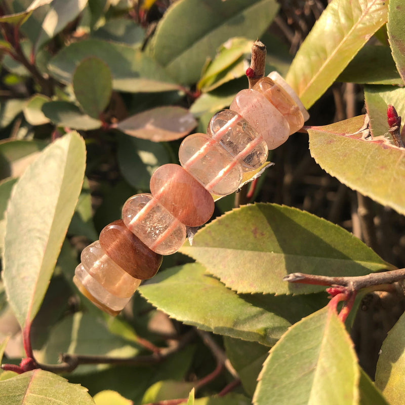 Colorful Rutilated Quartz Bracelet for Healing
