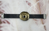 Crystal Magnetic Leather Bracelet Women Jewelry