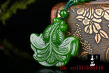 Green Jade Goldfish Pendant Necklace Charm Jewellery Accessory