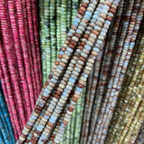 2x4mm Natural Stone Bead Heishi Spacer Flat Bead DIY Jewelry Making
