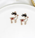 50pcs Christmas Deer Charms for DIY Jewelry Making