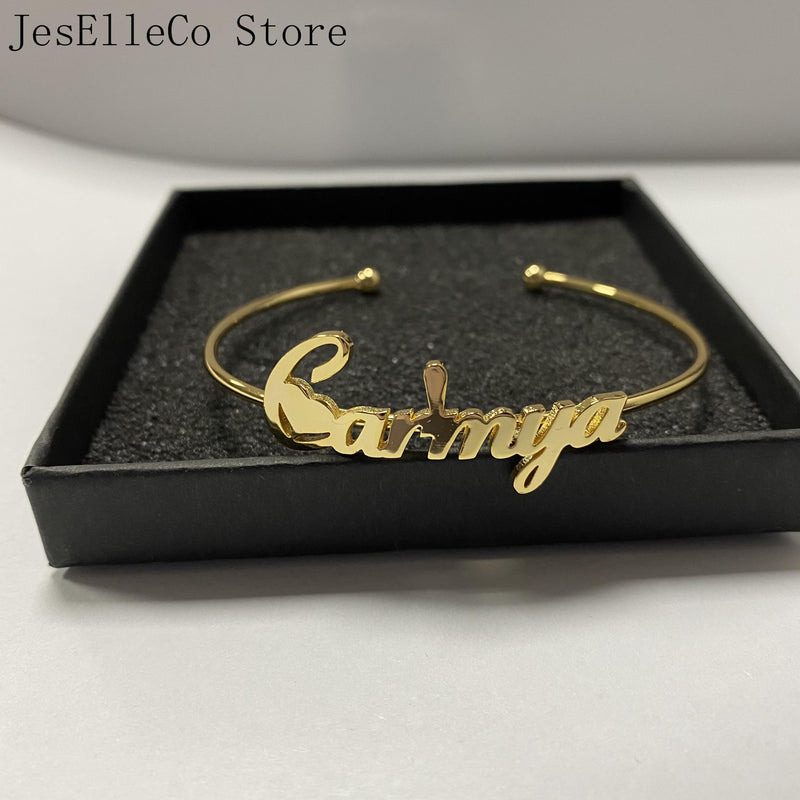 Personalized Stainless Steel Adjustable Bracelet for Birthday Gift