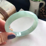 Natural Burmese Jade Light 54-62mm Bracelet Princess Jewelry Gift